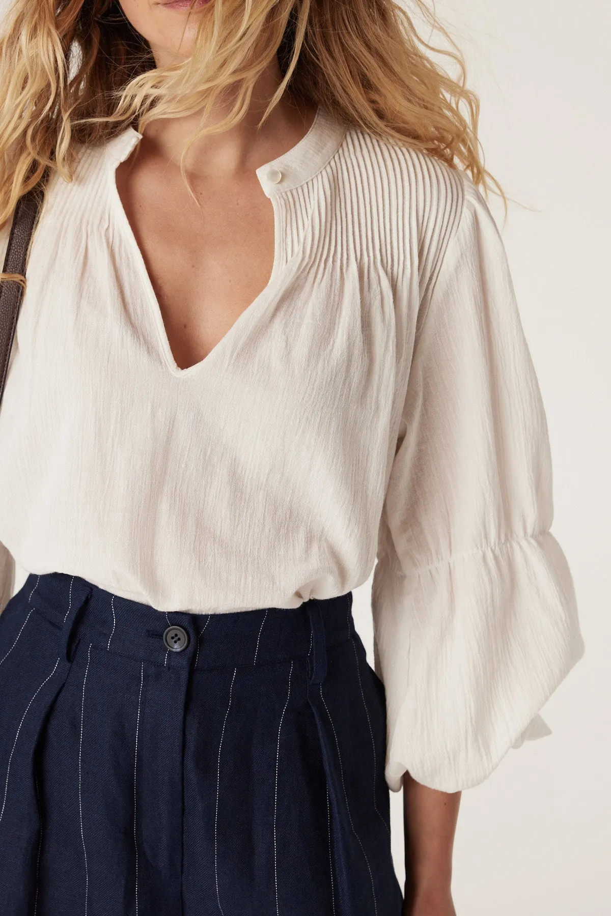 Marais Cotton Blouse - White