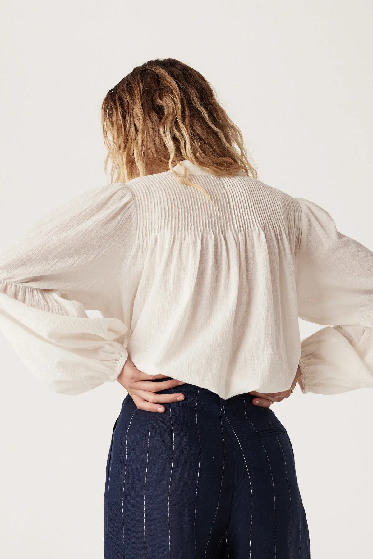 Marais Cotton Blouse - White