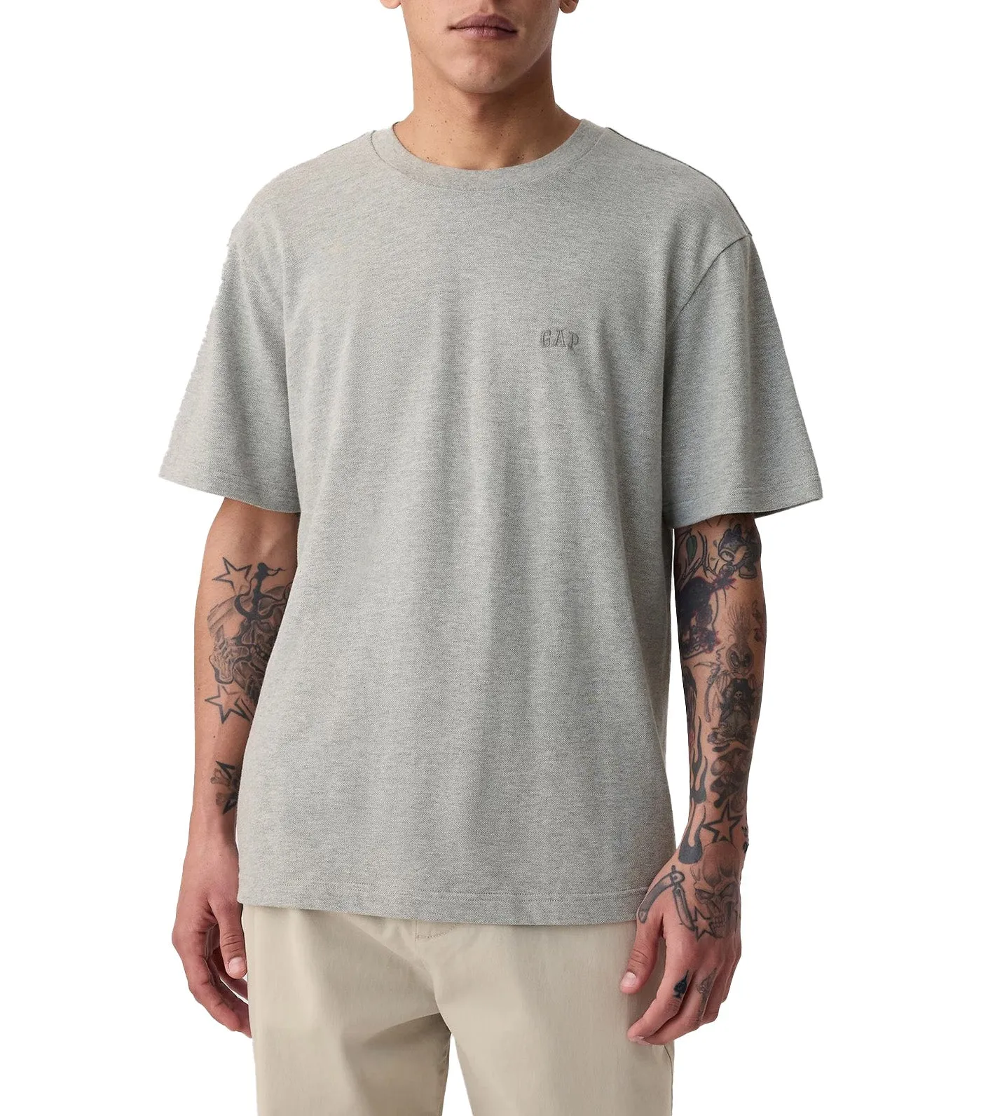 Mini Gap Logo T-Shirt Light Heather Gray