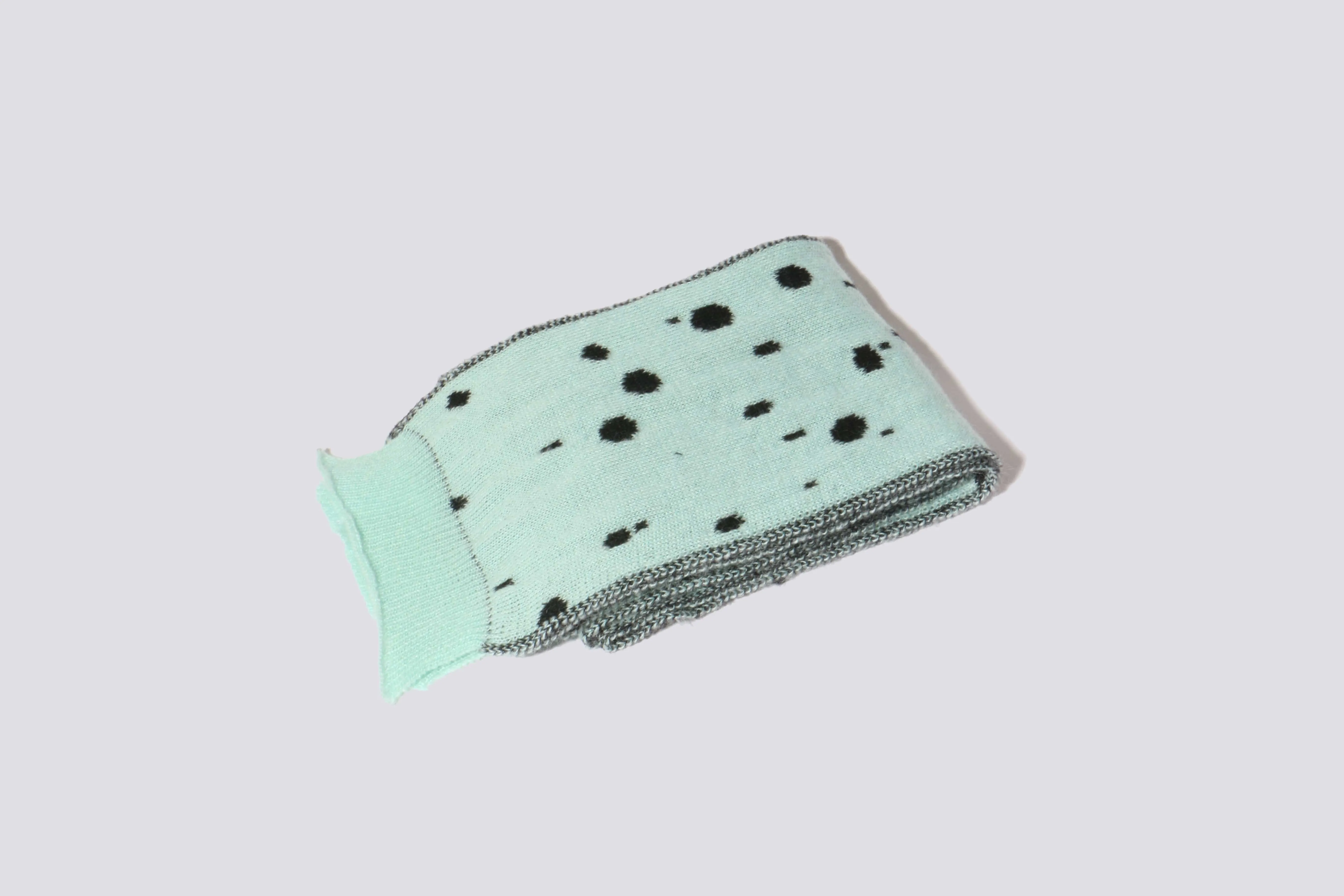 Mint Dalmatian Mohair Scarf