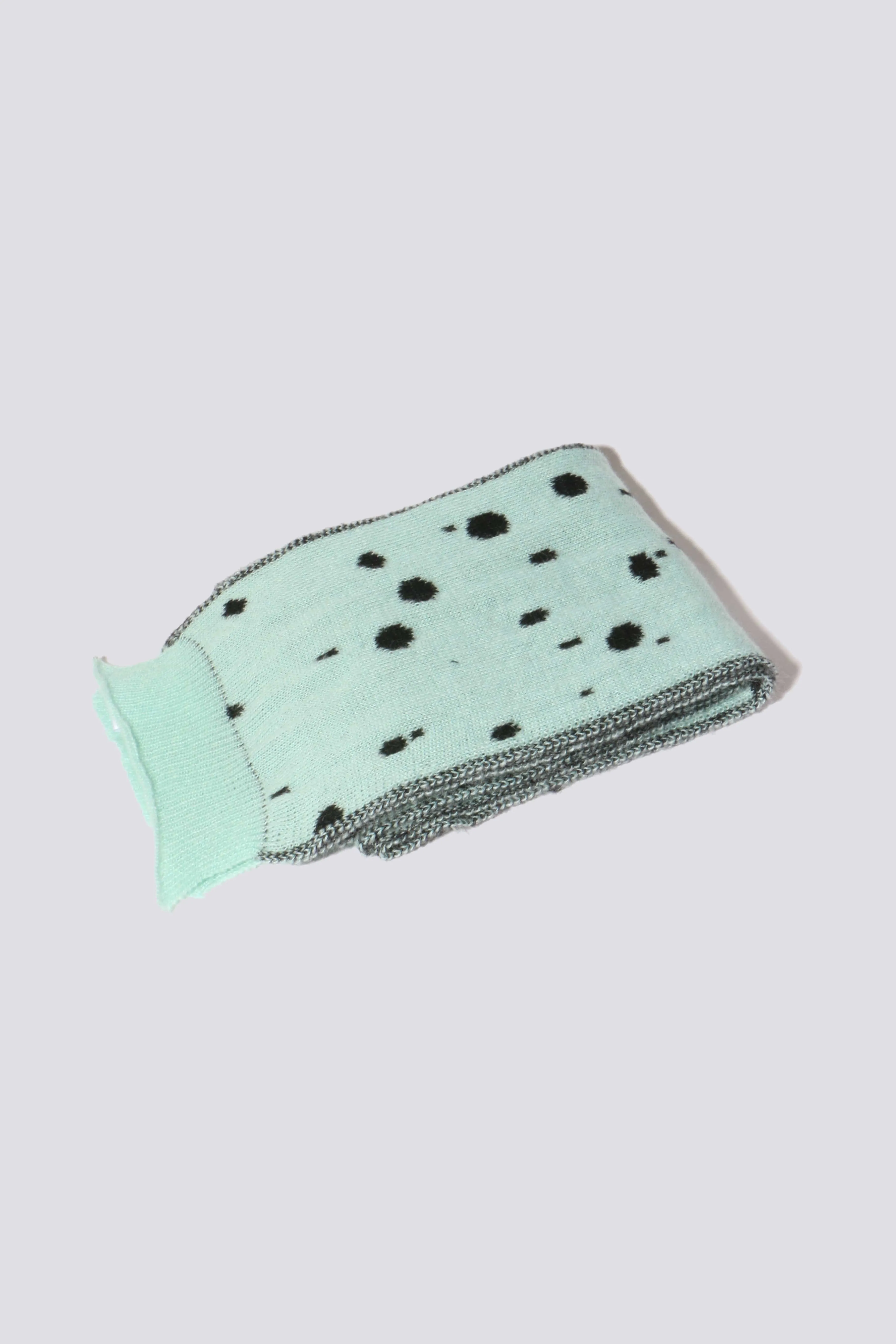 Mint Dalmatian Mohair Scarf