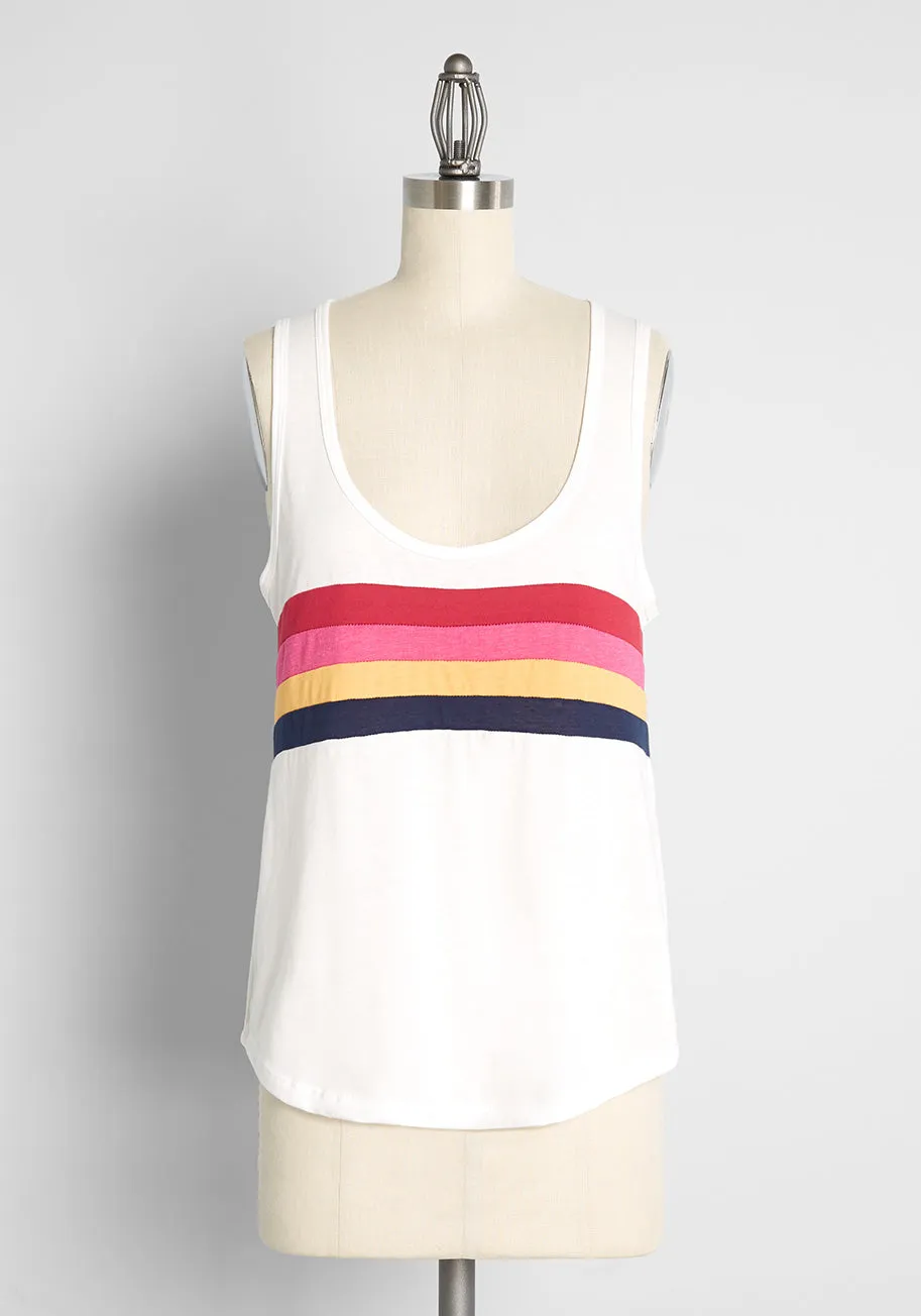 ModCloth x CAMP Collection Stripes of Summer Tank Top