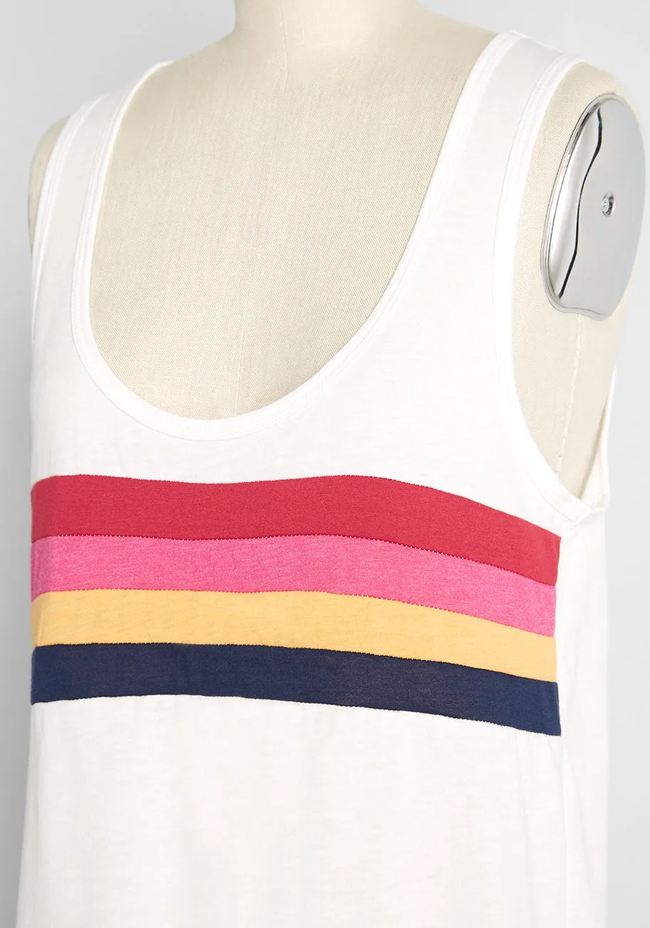 ModCloth x CAMP Collection Stripes of Summer Tank Top