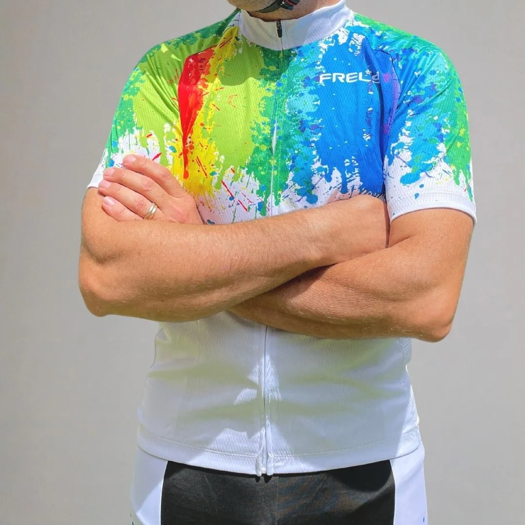 My Rainbow Graffiti | Men's Short Sleeve Cycling Jersey