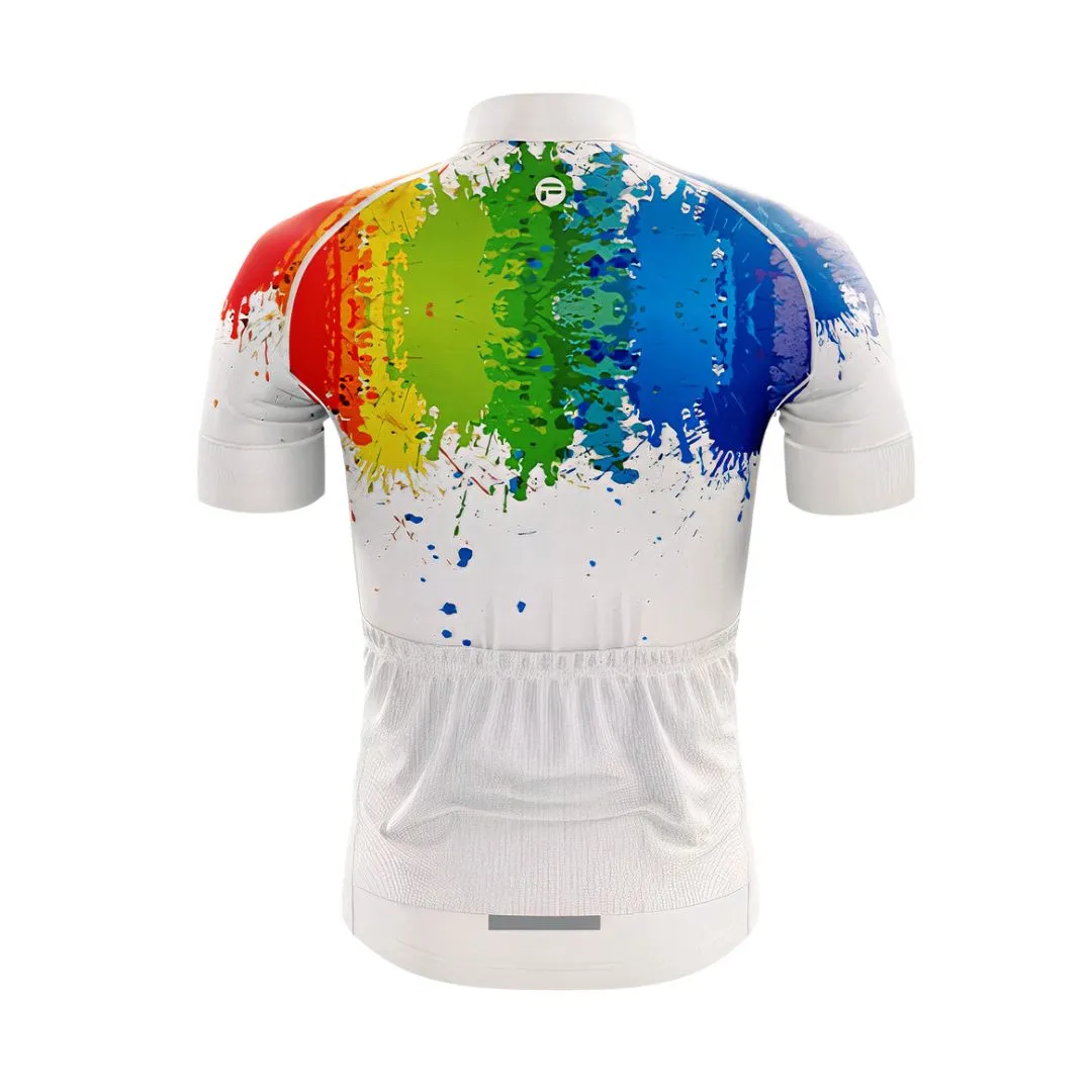 My Rainbow Graffiti | Men's Short Sleeve Cycling Jersey