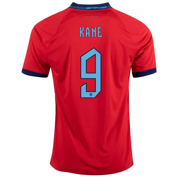 Nike England Harry Kane Away Jersey 22/23 (Challenge Red/Blue Void)