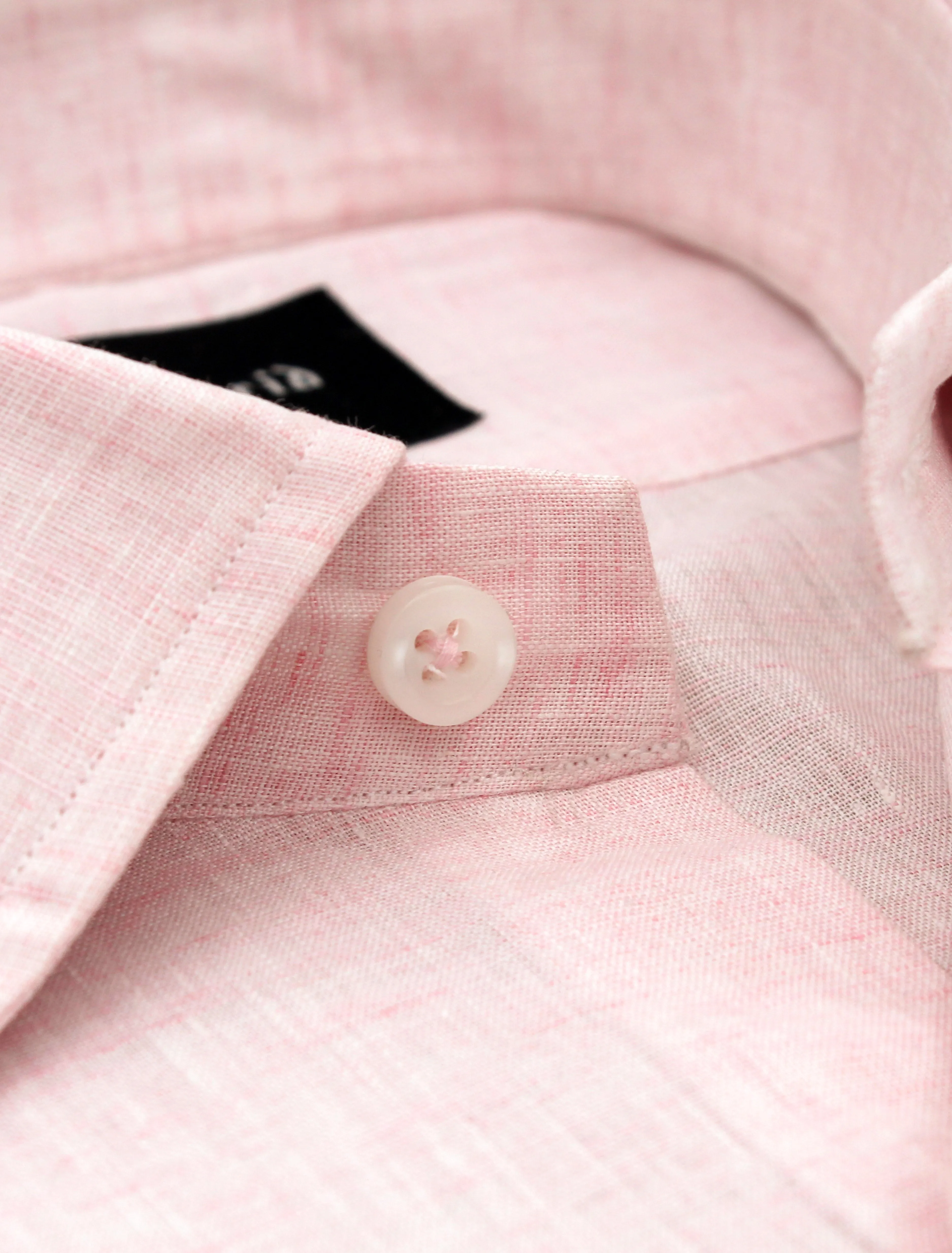 POWDER PINK LINEN SHIRT