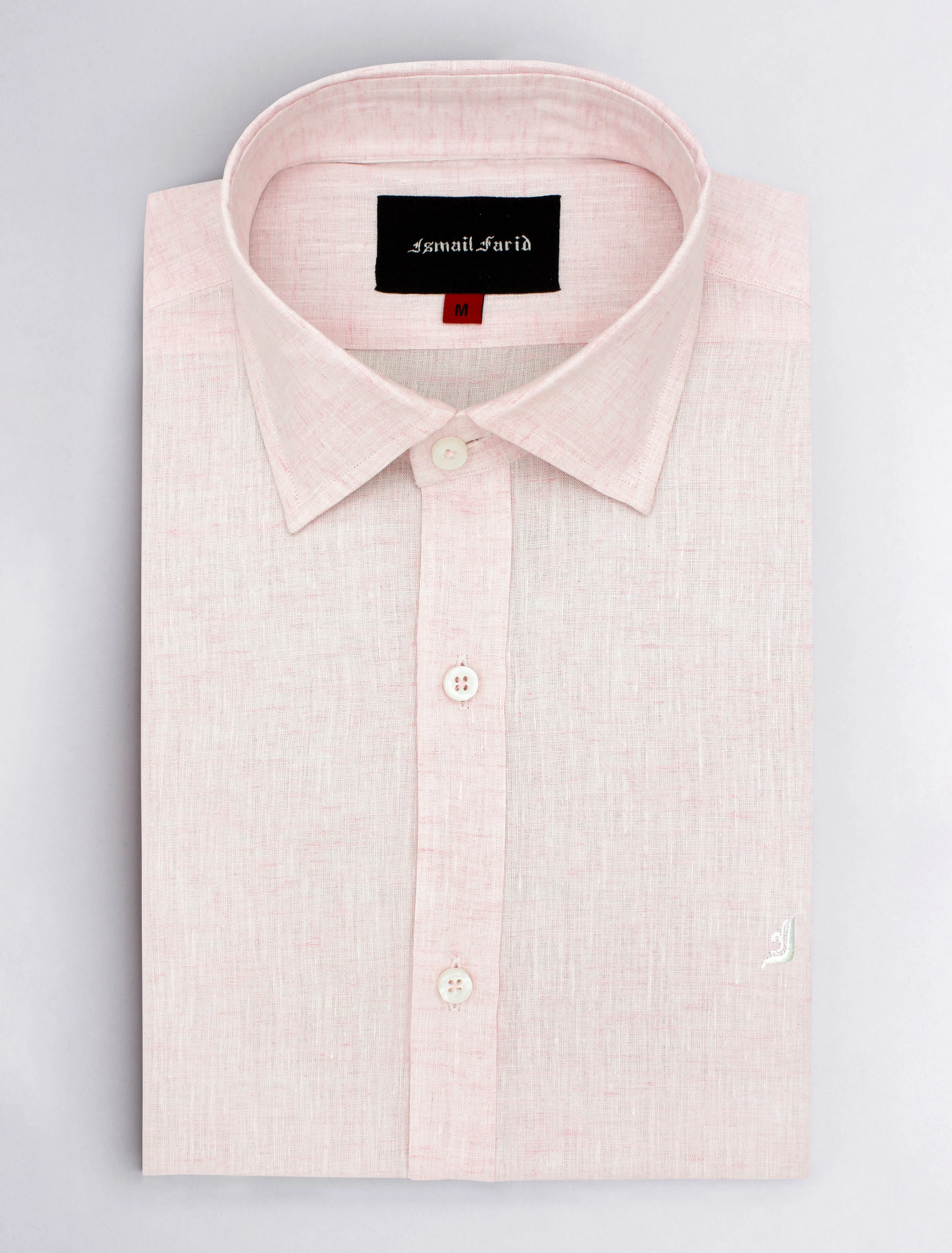 POWDER PINK LINEN SHIRT