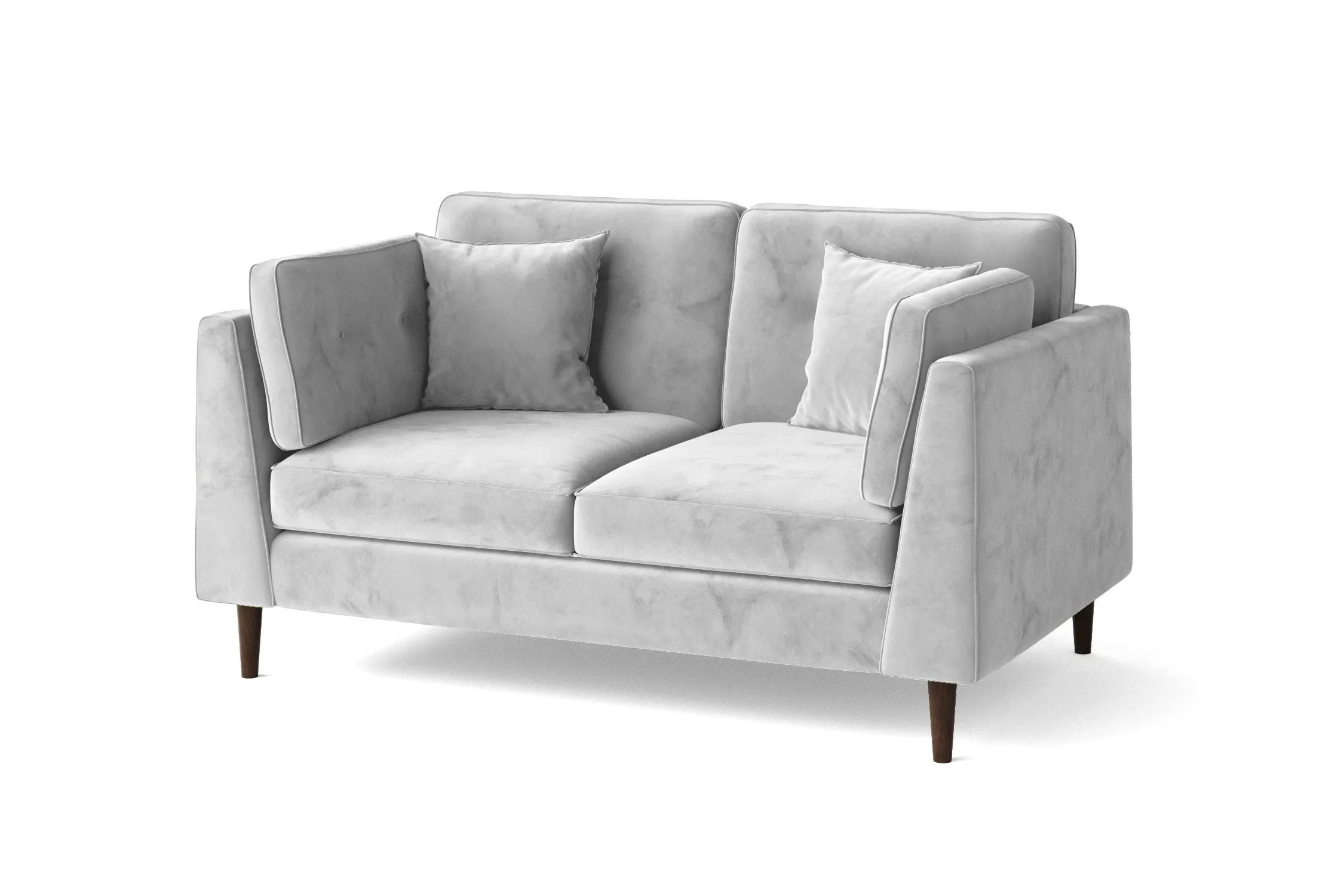 Ragusa 2 Seater Sofa White Velvet