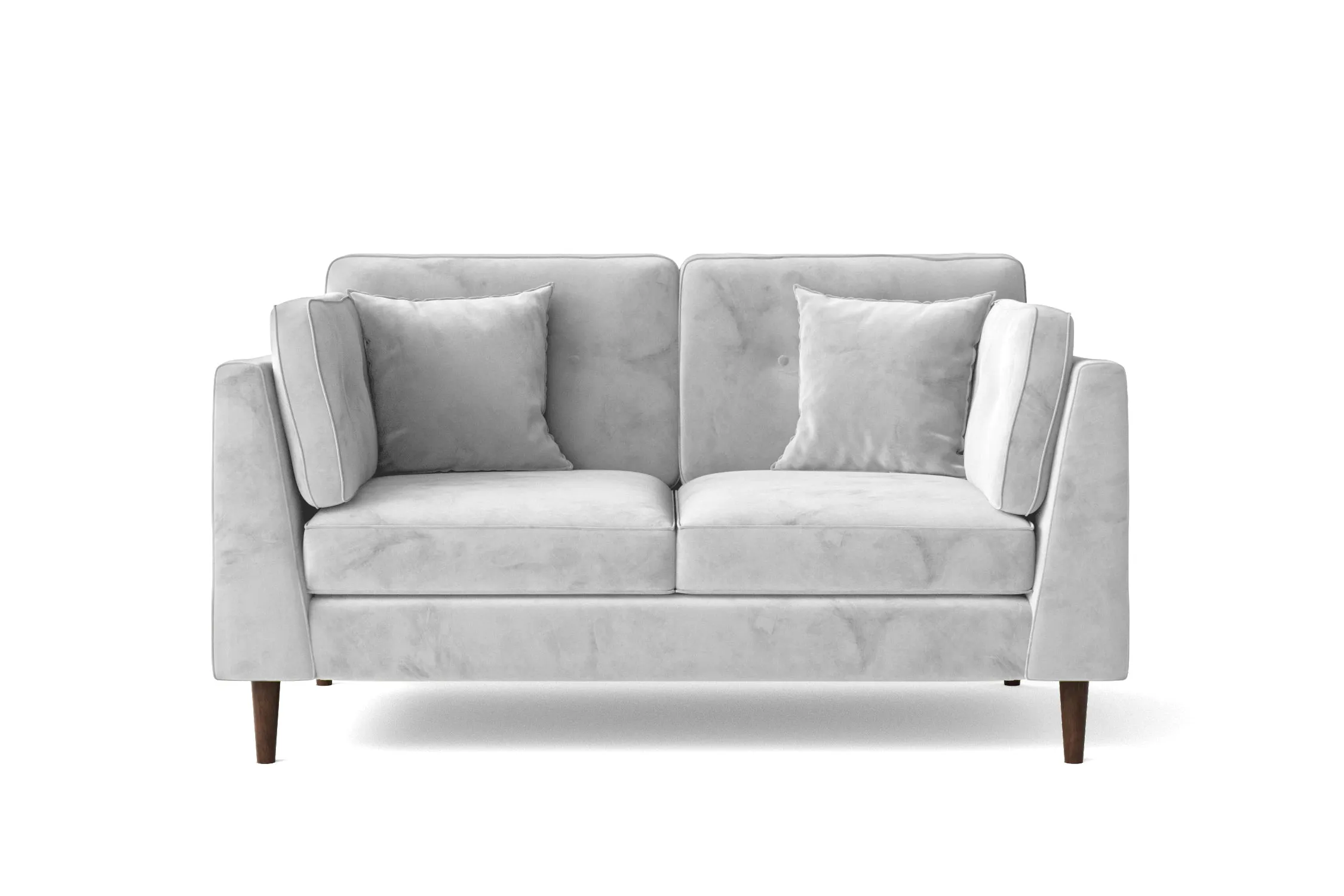 Ragusa 2 Seater Sofa White Velvet