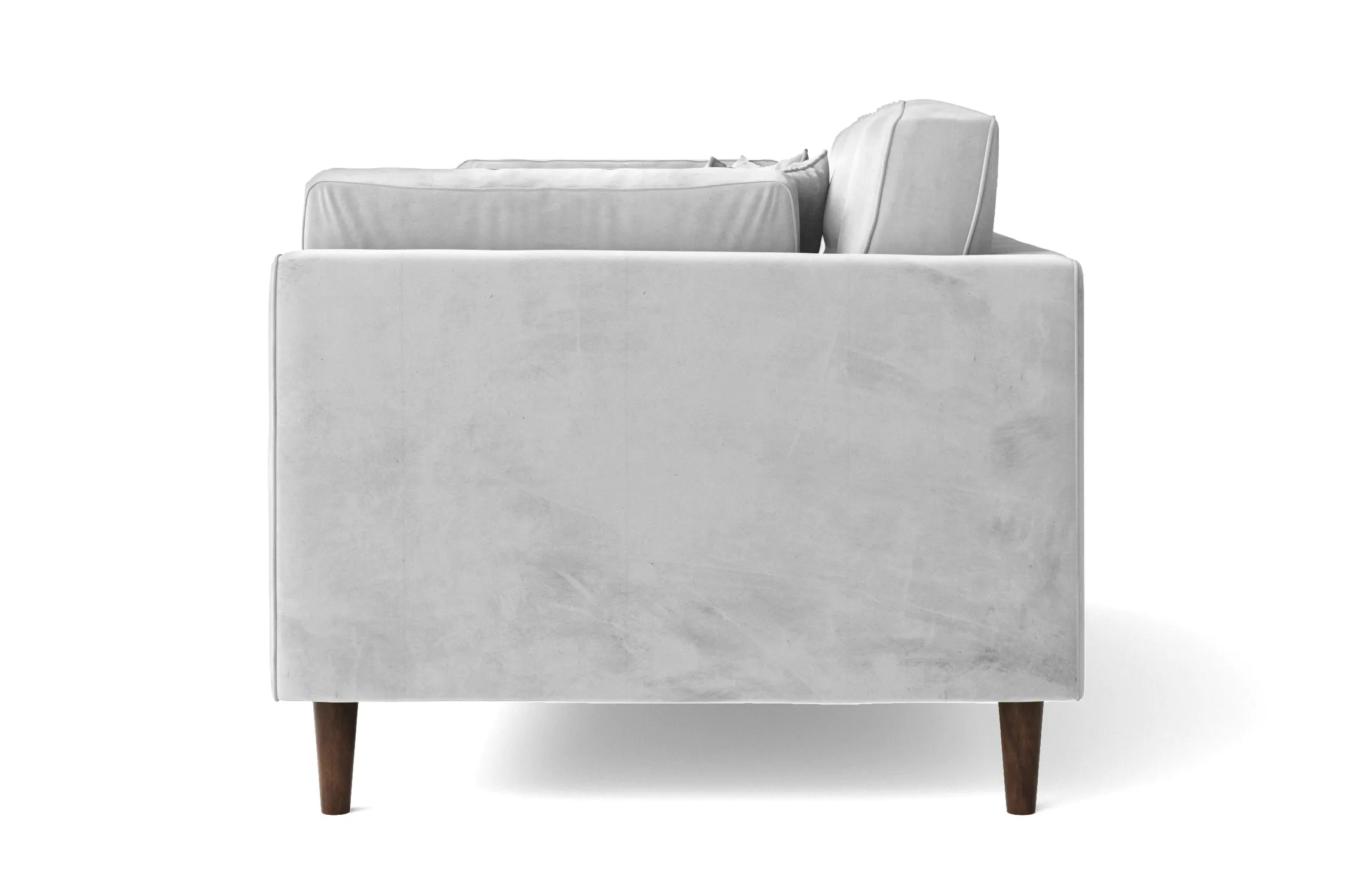 Ragusa 2 Seater Sofa White Velvet