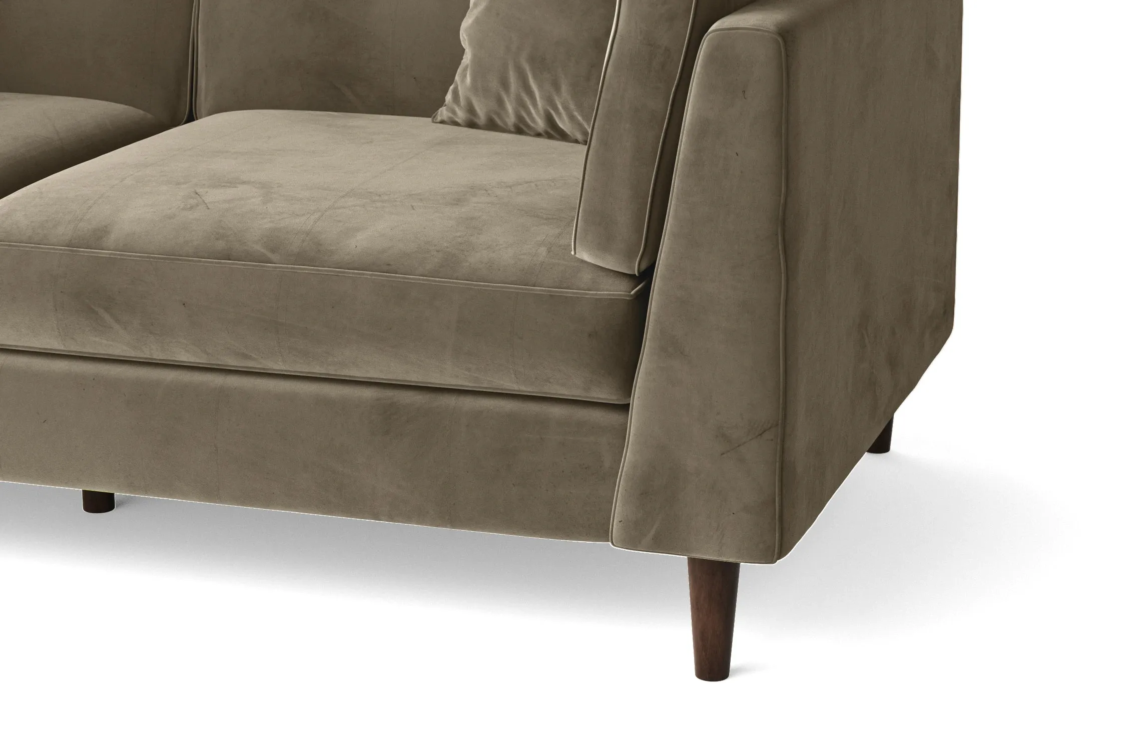 Ragusa 3 Seater Sofa Sand Velvet