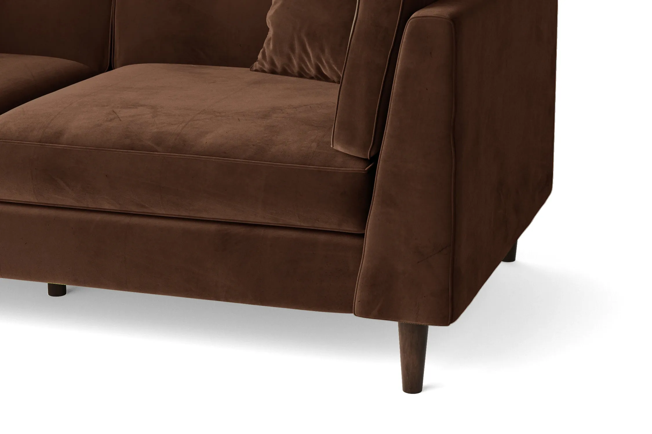 Ragusa Armchair Coffee Brown Velvet