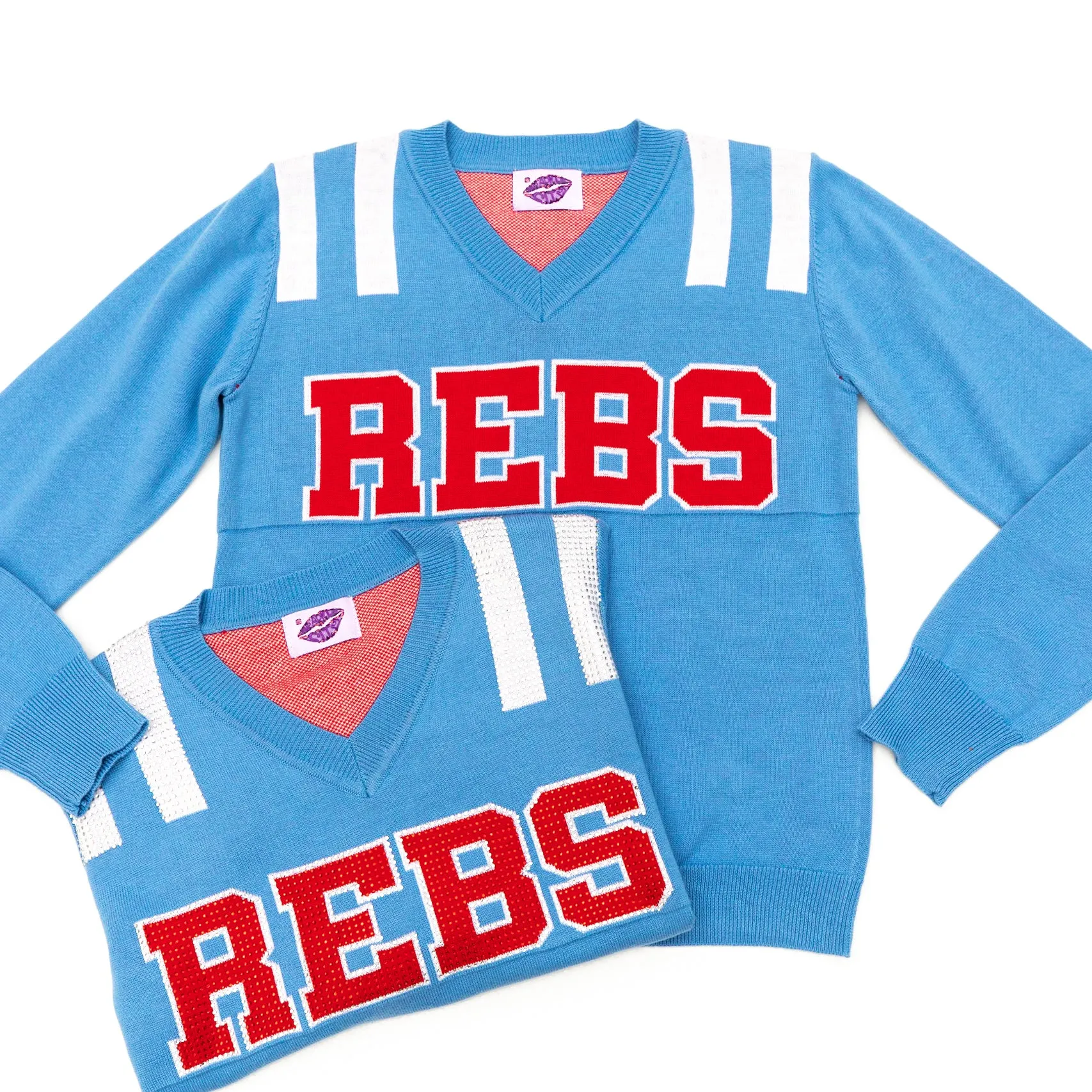 REBS Powder Blue Jersey Sweater