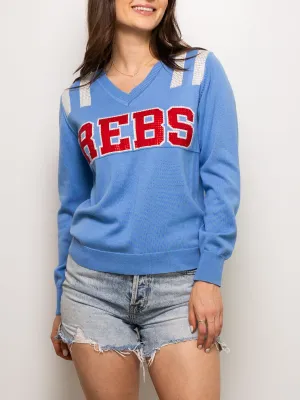 REBS Powder Blue Jersey Sweater