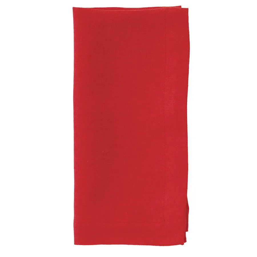 Riviera Poppy Red Napkins S/4-RVR1110p4 : 22"