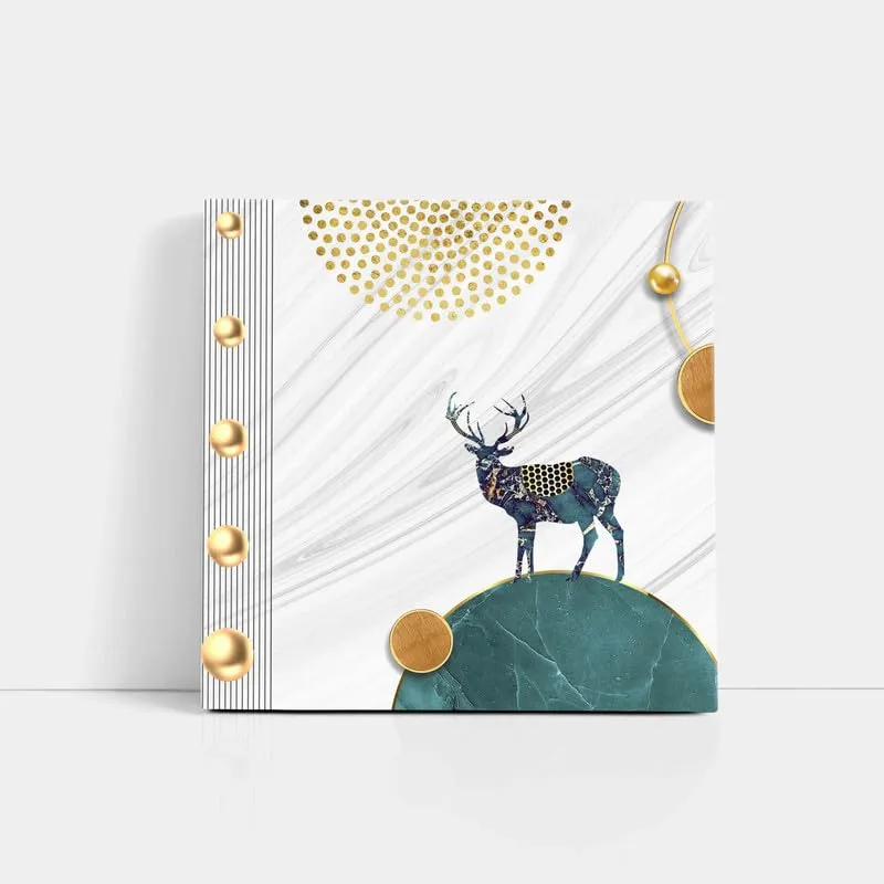 SAF Wooden Framed Wildlife Deer Canvas Wall decor Painting for Home and office || Home décor Painting,Living Room, Bedroom,Office Room Decor - Painting for Wall DecorationCV-38106