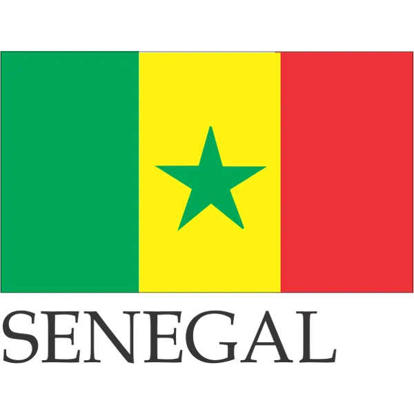 Senegal Embroidered Flag Badge