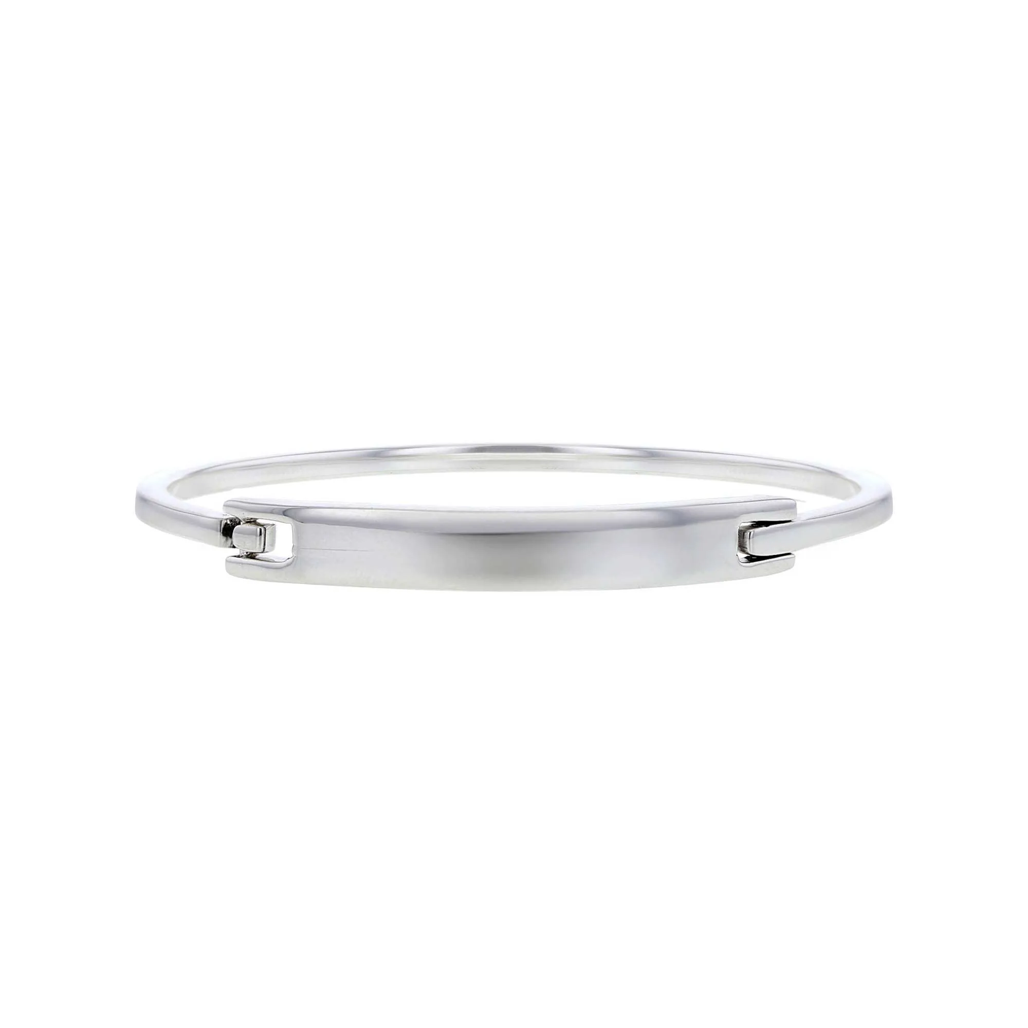 Silver Bar Bangle Bracelet