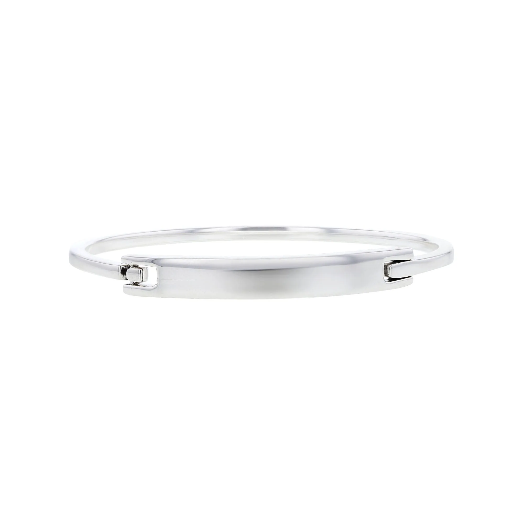 Silver Bar Bangle Bracelet