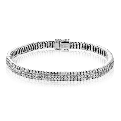 Simon G Jewelry White Gold Diamond Tennis Bracelet