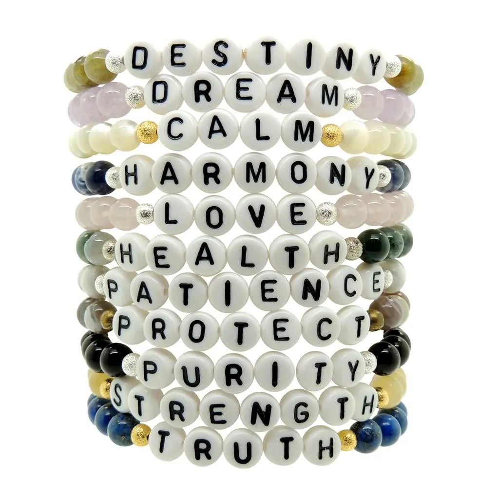 Spiritual Healing Gemstone Bead Bracelet