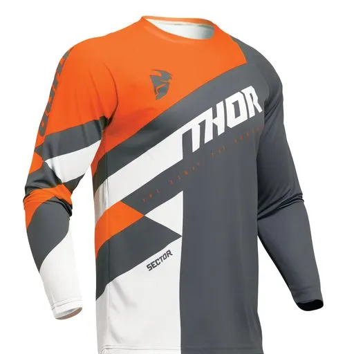 Thor Sector Jersey Charcoal Orange