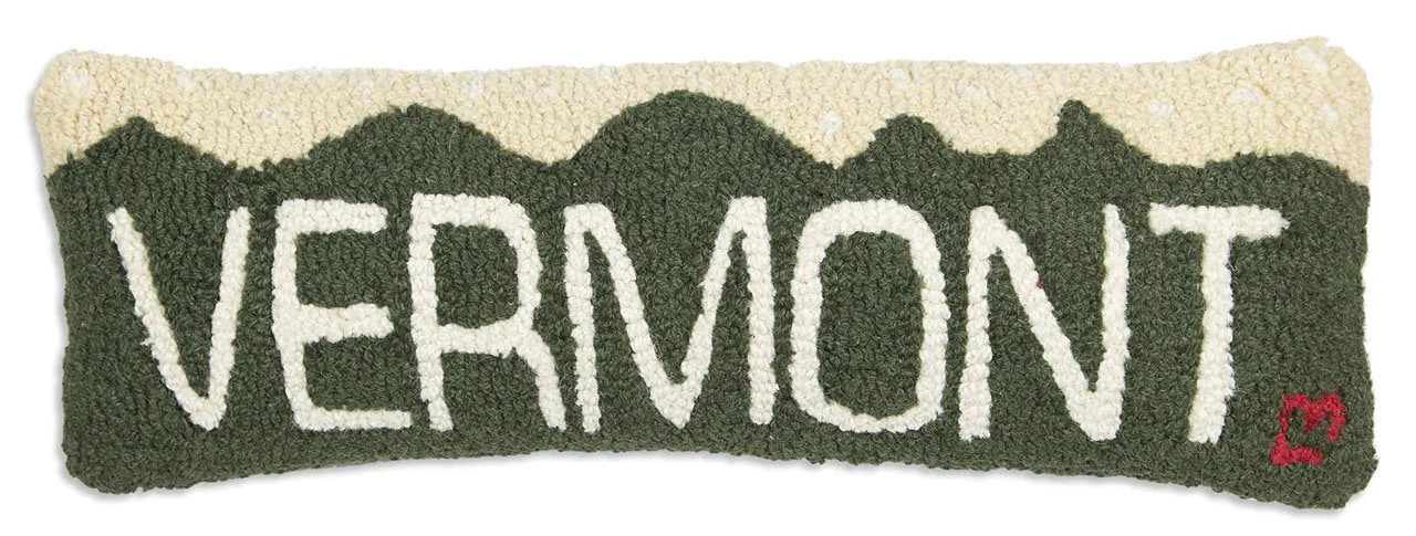 Vermont - Hooked Wool Pillow