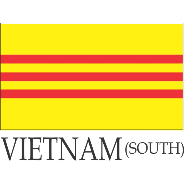 Vietnam South Embroidered Flag Badge