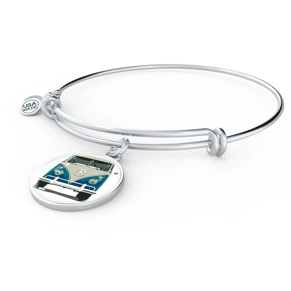 Volkswagen Blue Bus Bangle Bracelet