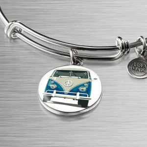 Volkswagen Blue Bus Bangle Bracelet