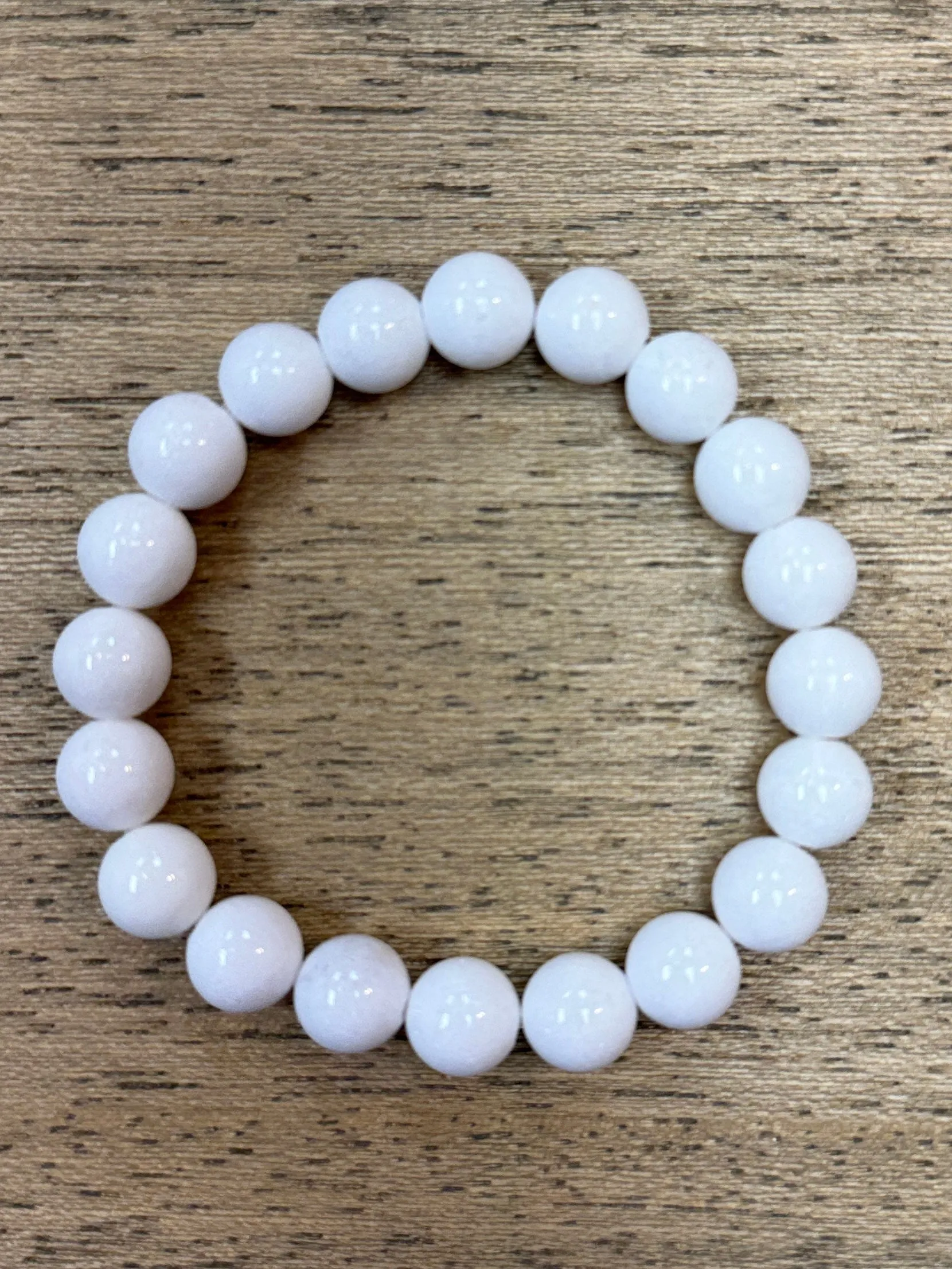 White Jade 10mm Bracelet