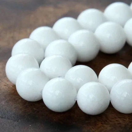 White Jade 10mm Bracelet