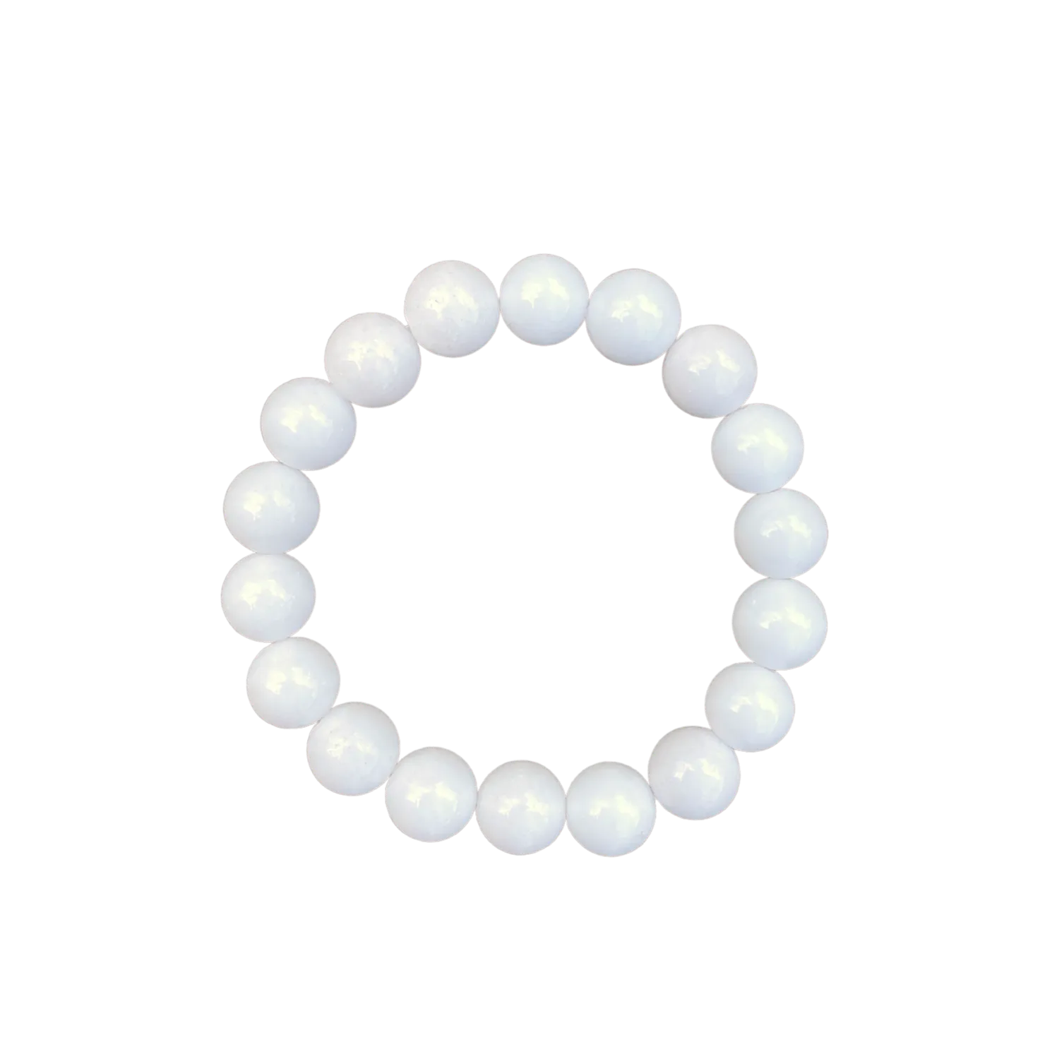 White Jade 10mm Bracelet