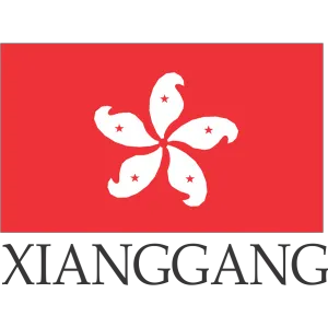 Xiang Gang Embroidered Flag Badge